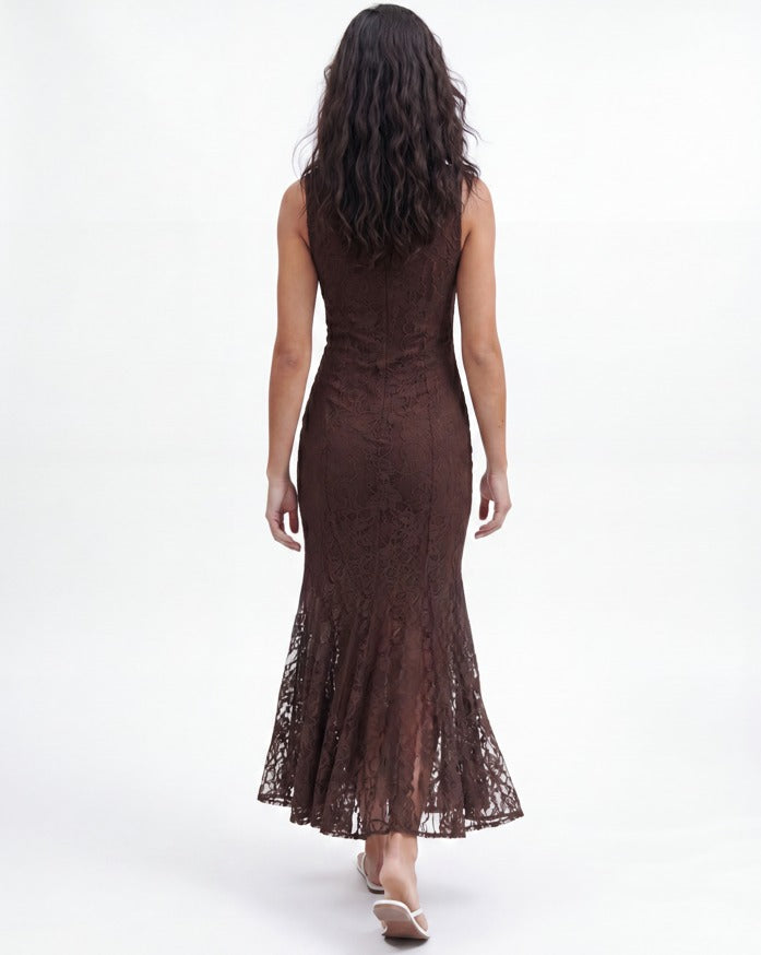 Women lace maxi dress