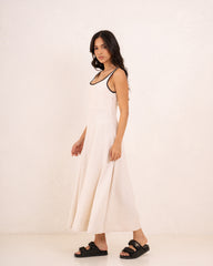 Women linen contrast