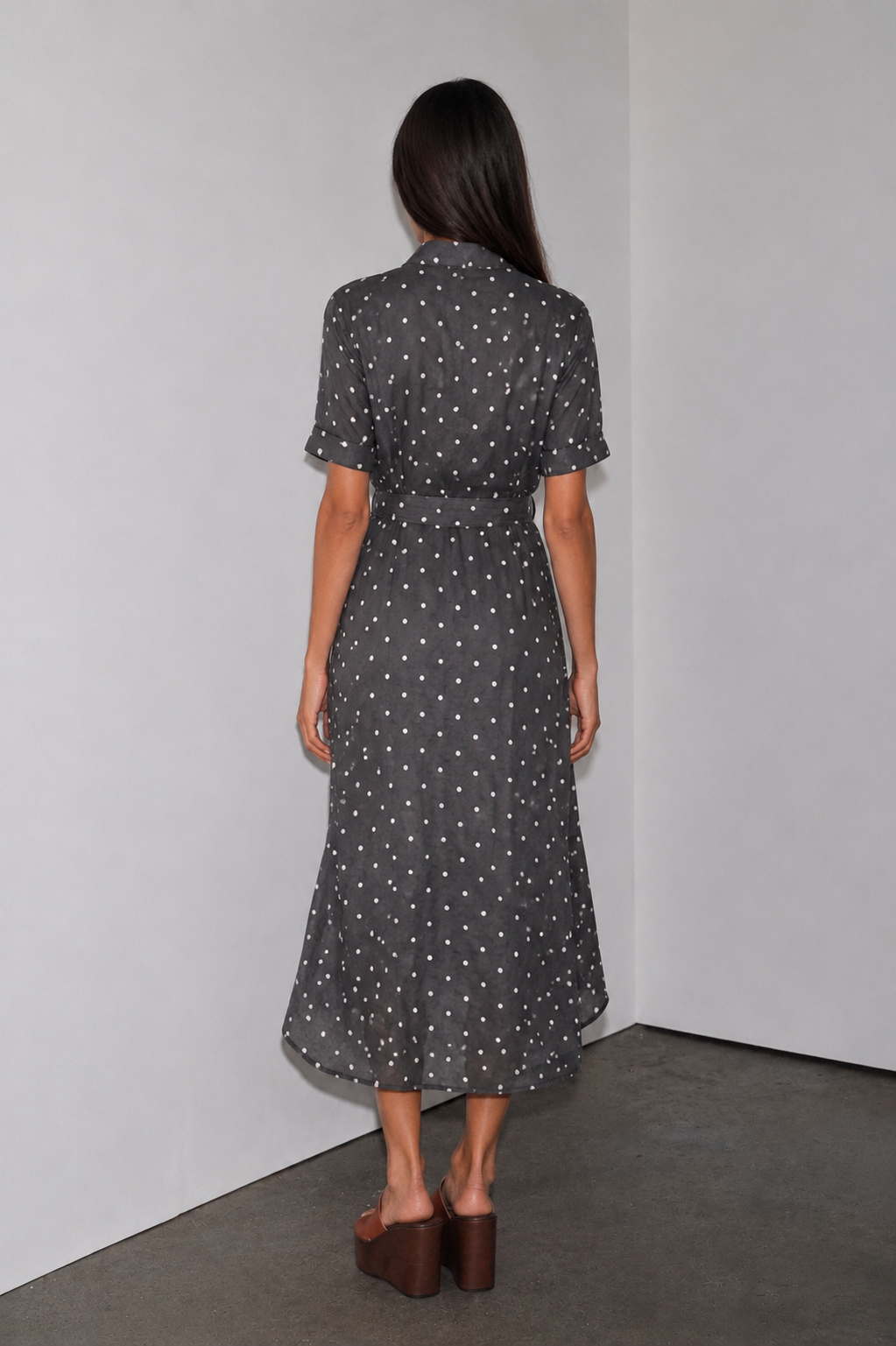 Women Polka Long Shirt