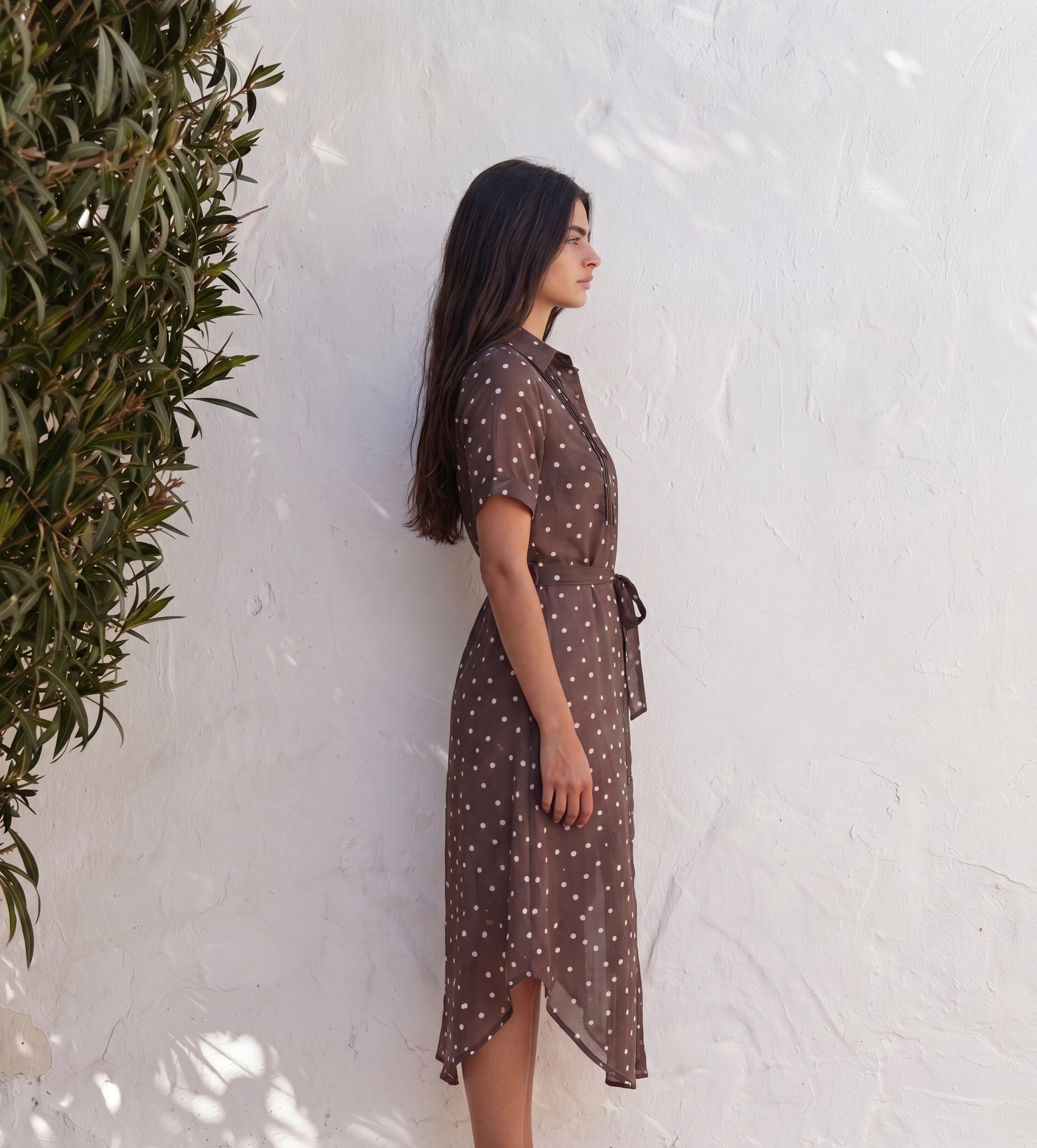 Women Polka Long Shirt
