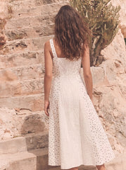 Women panels polka dress