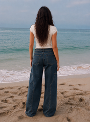 Women carpenter denim