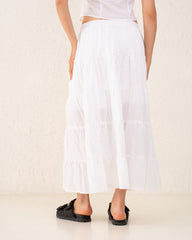 Women maxi layers detailed Skirt