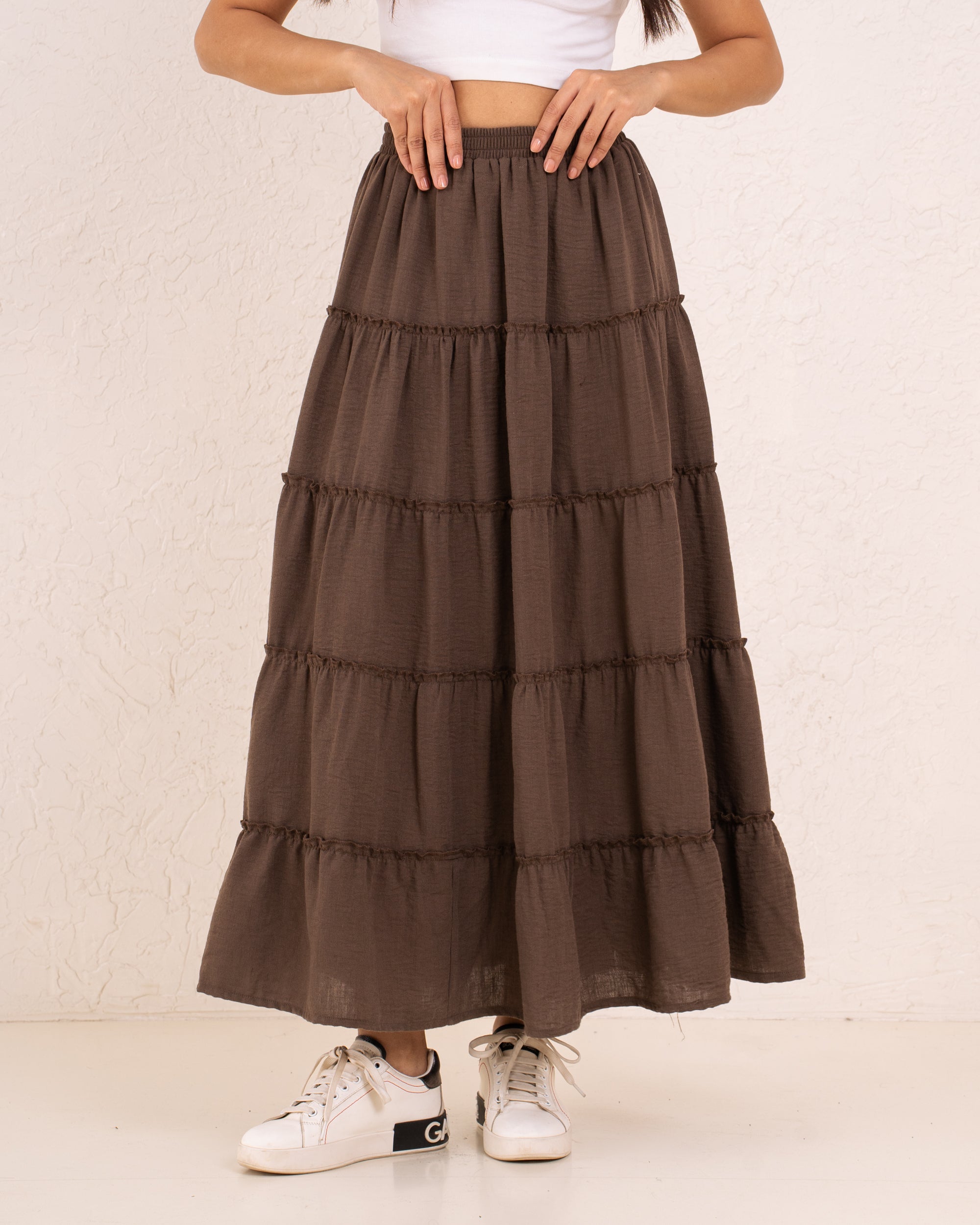 Women maxi layers skirt
