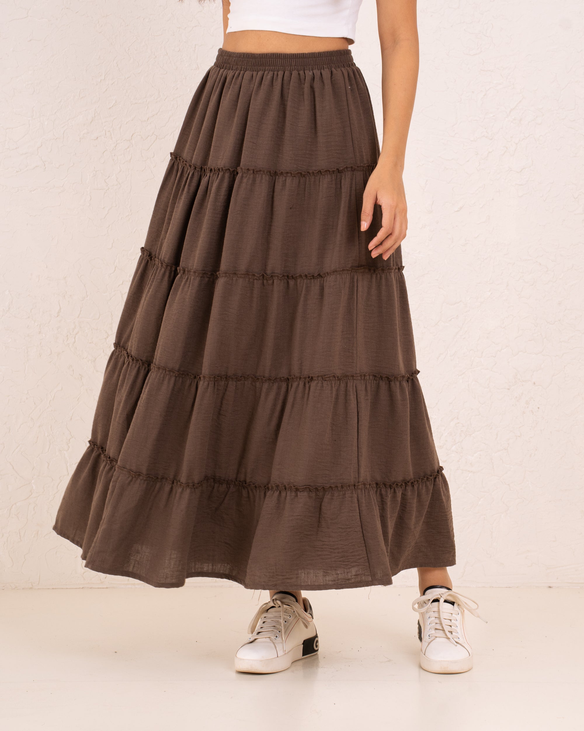 Women maxi layers skirt