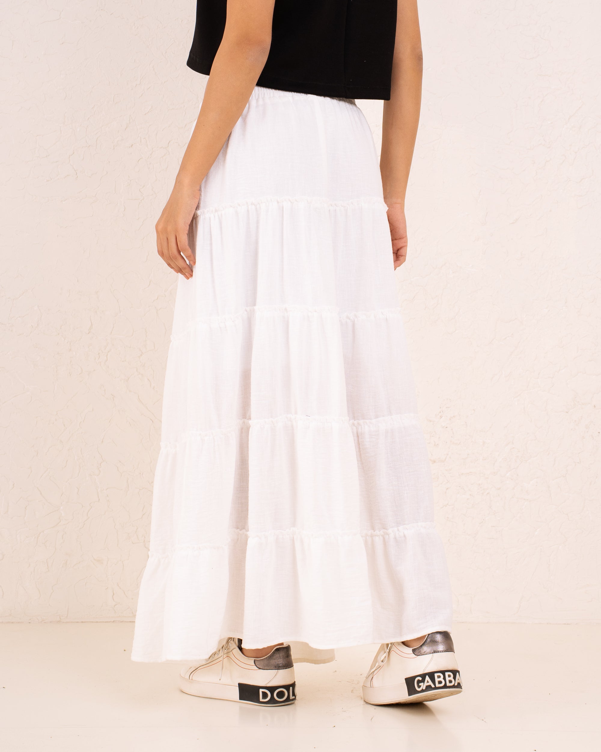 Women maxi layers skirt
