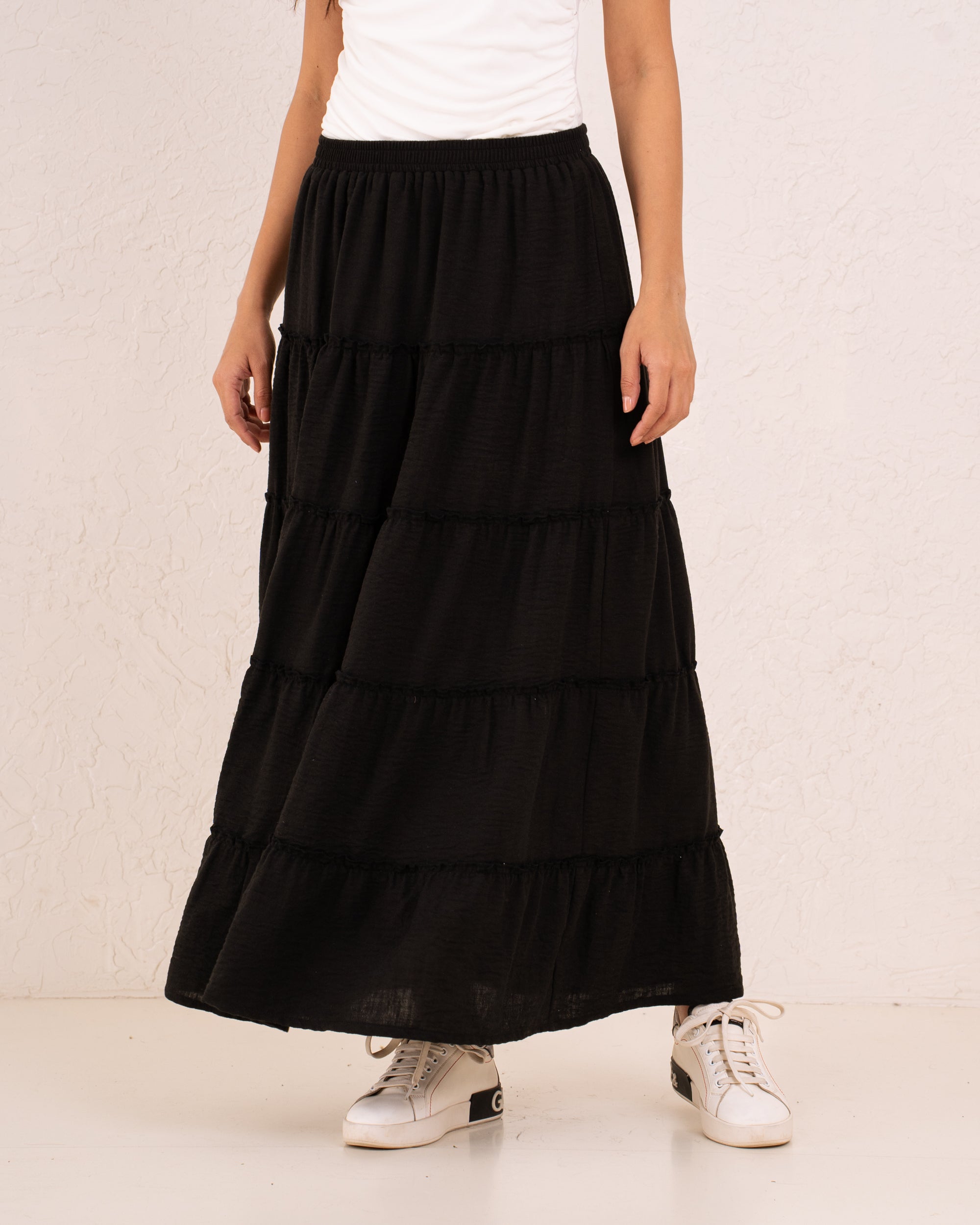 Women maxi layers skirt