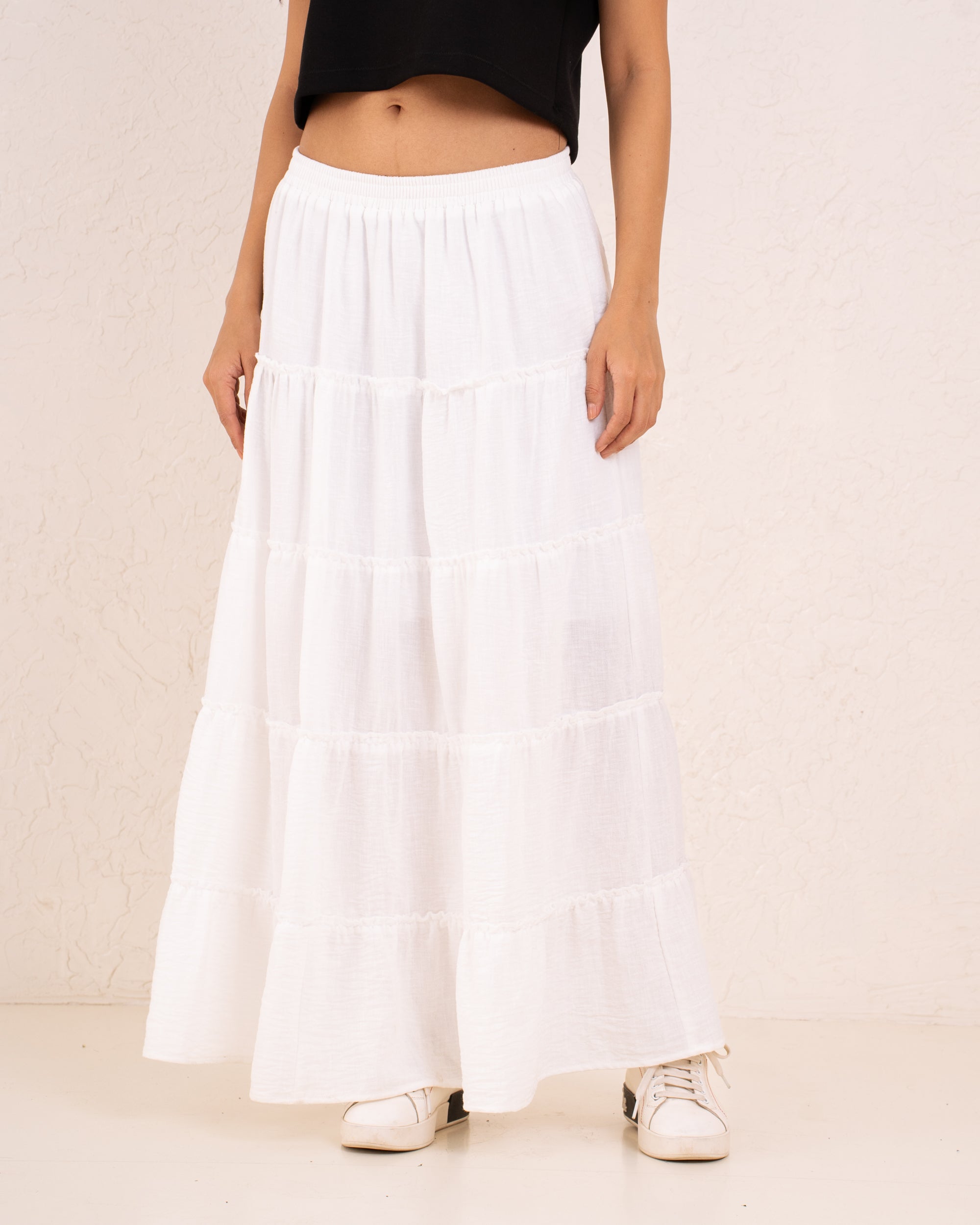 Women maxi layers skirt