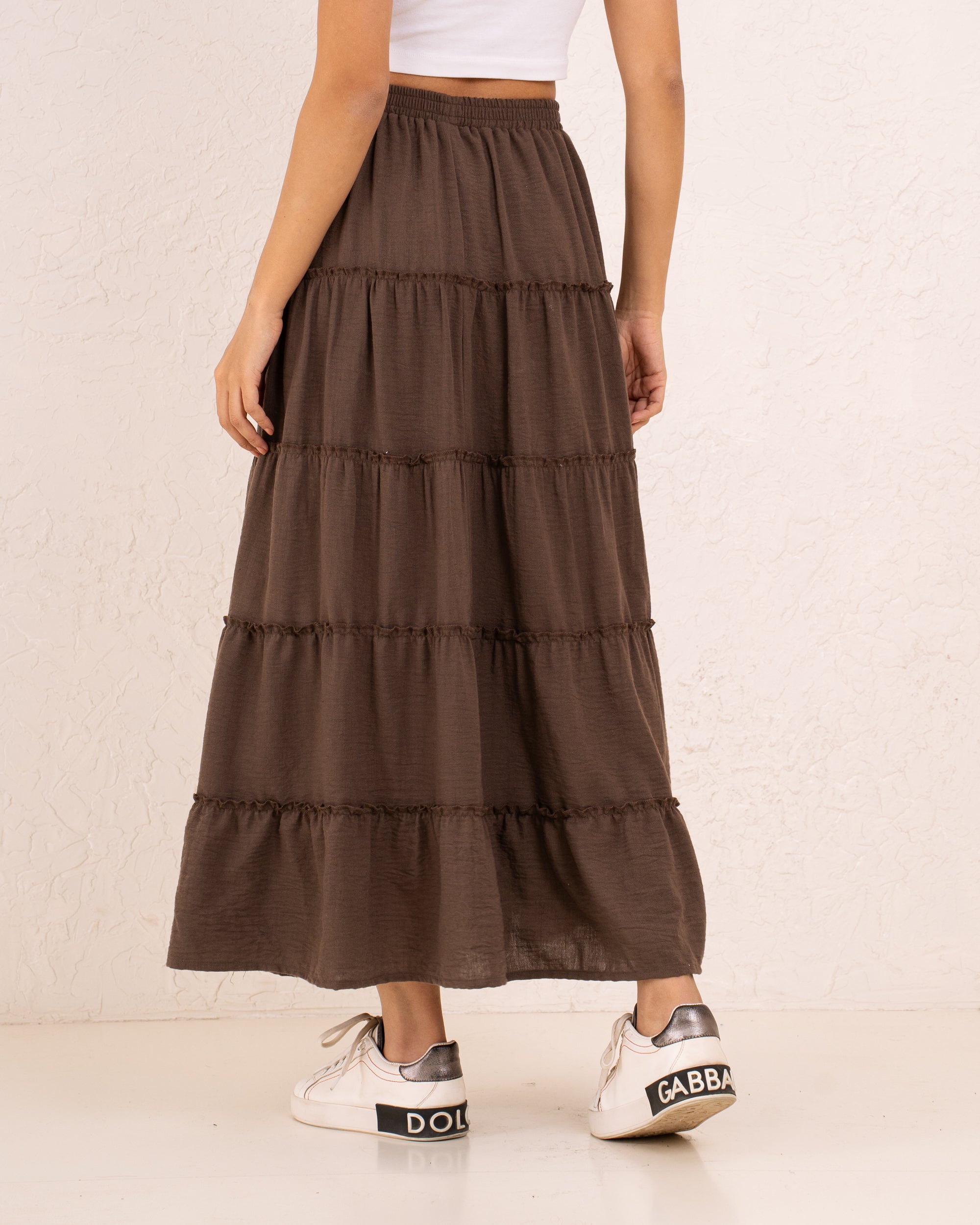 Women maxi layers skirt