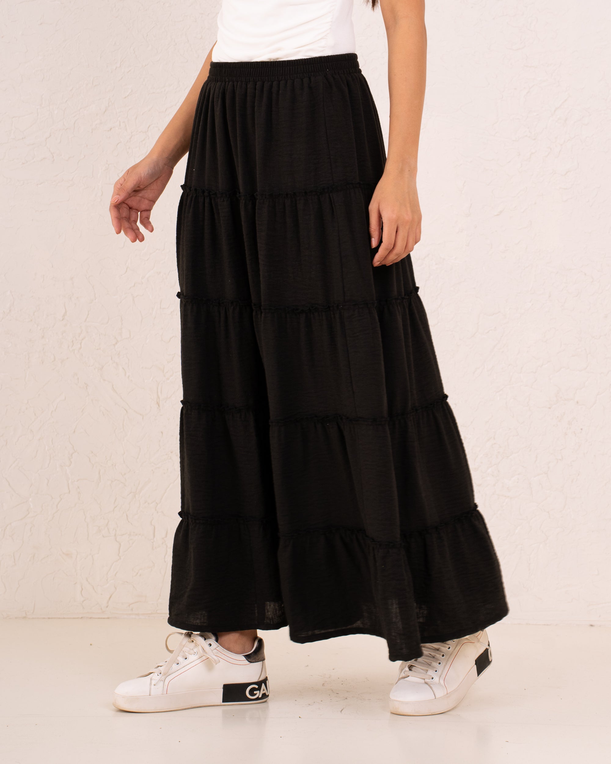 Women maxi layers skirt