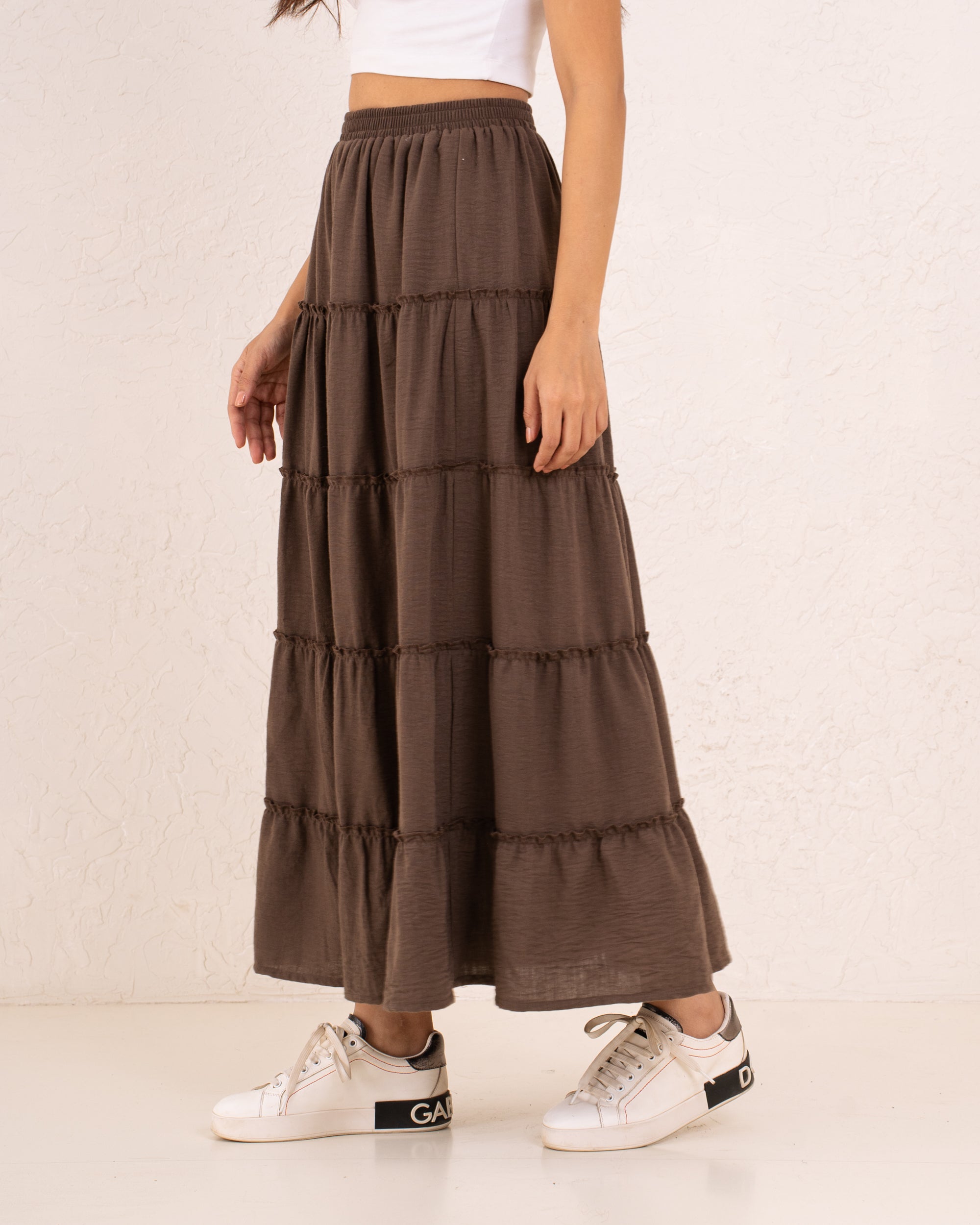 Women maxi layers skirt