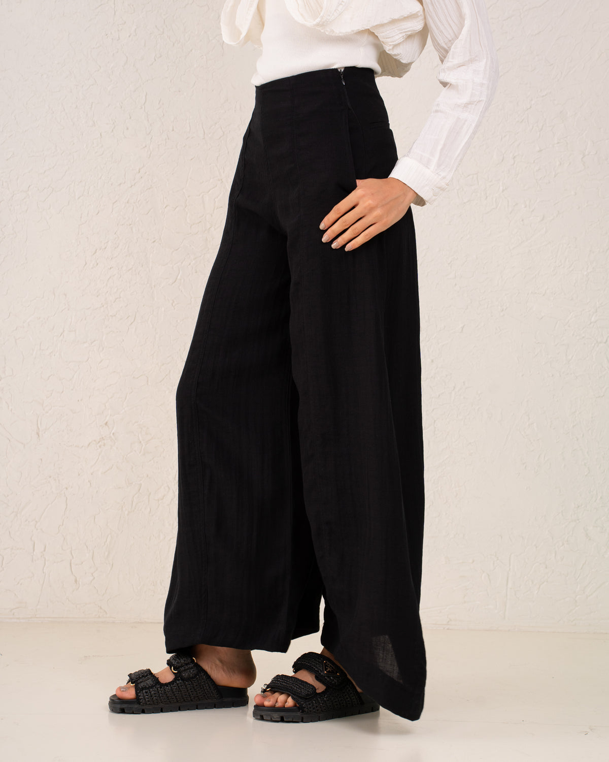 Extra Wide Leg Linen Pants