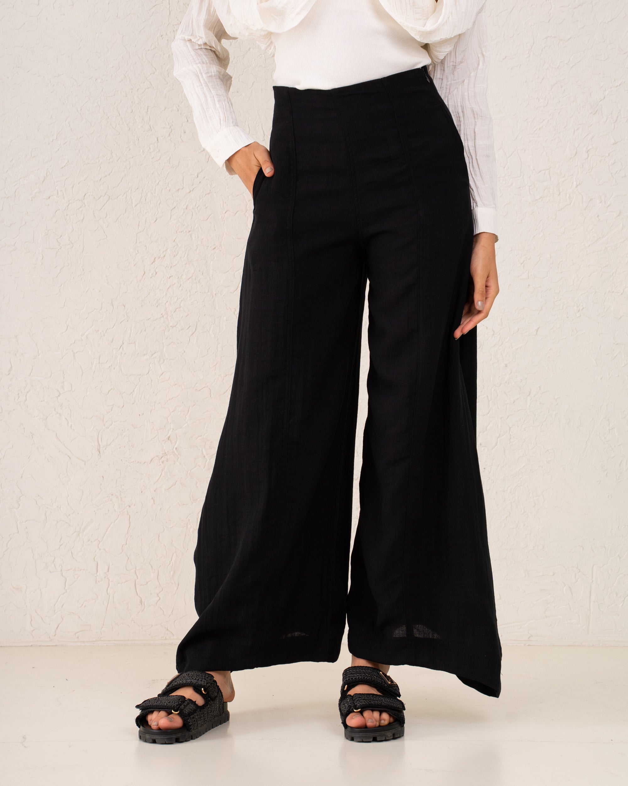 Extra Wide Leg Linen Pants