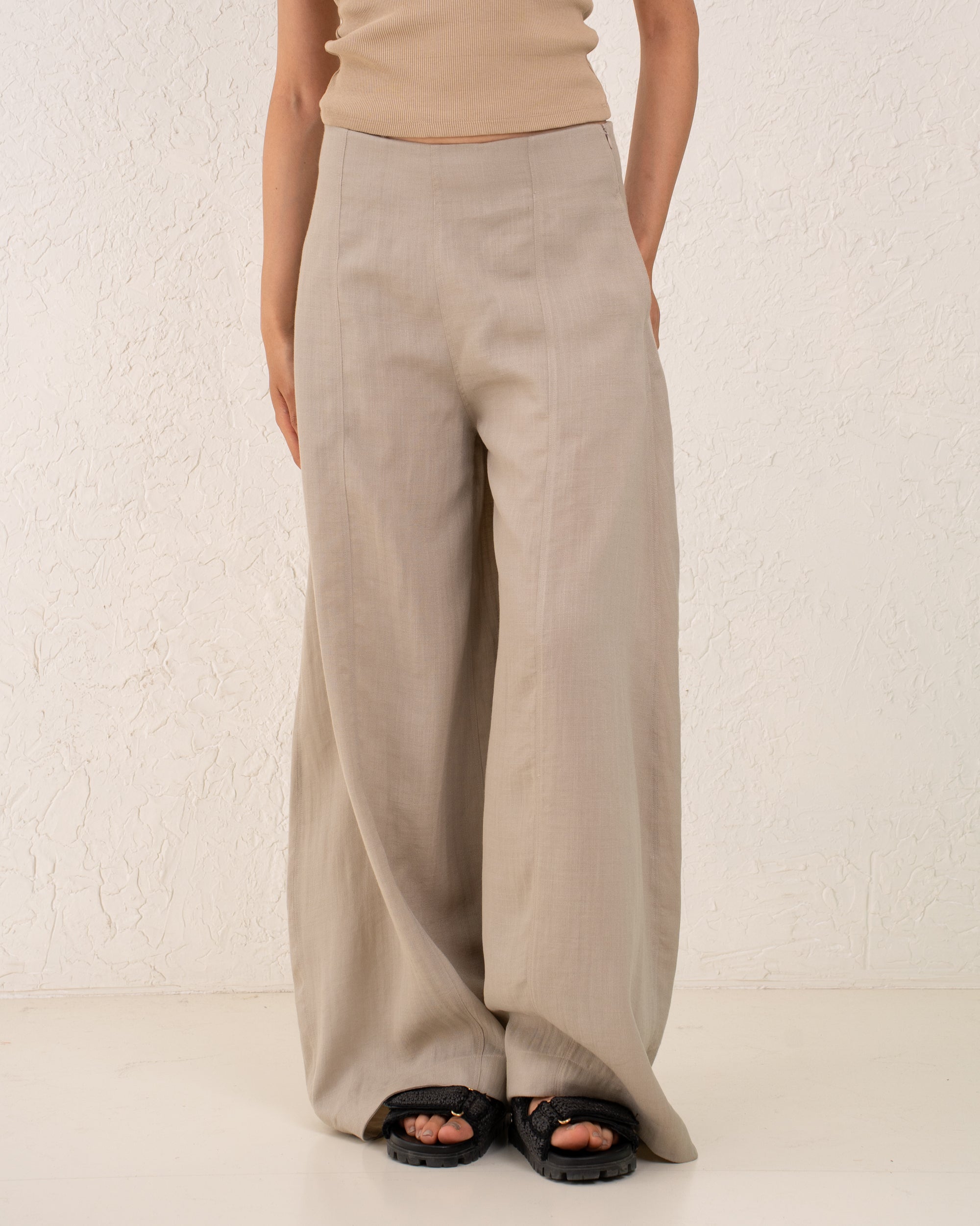 Extra Wide Leg Linen Pants