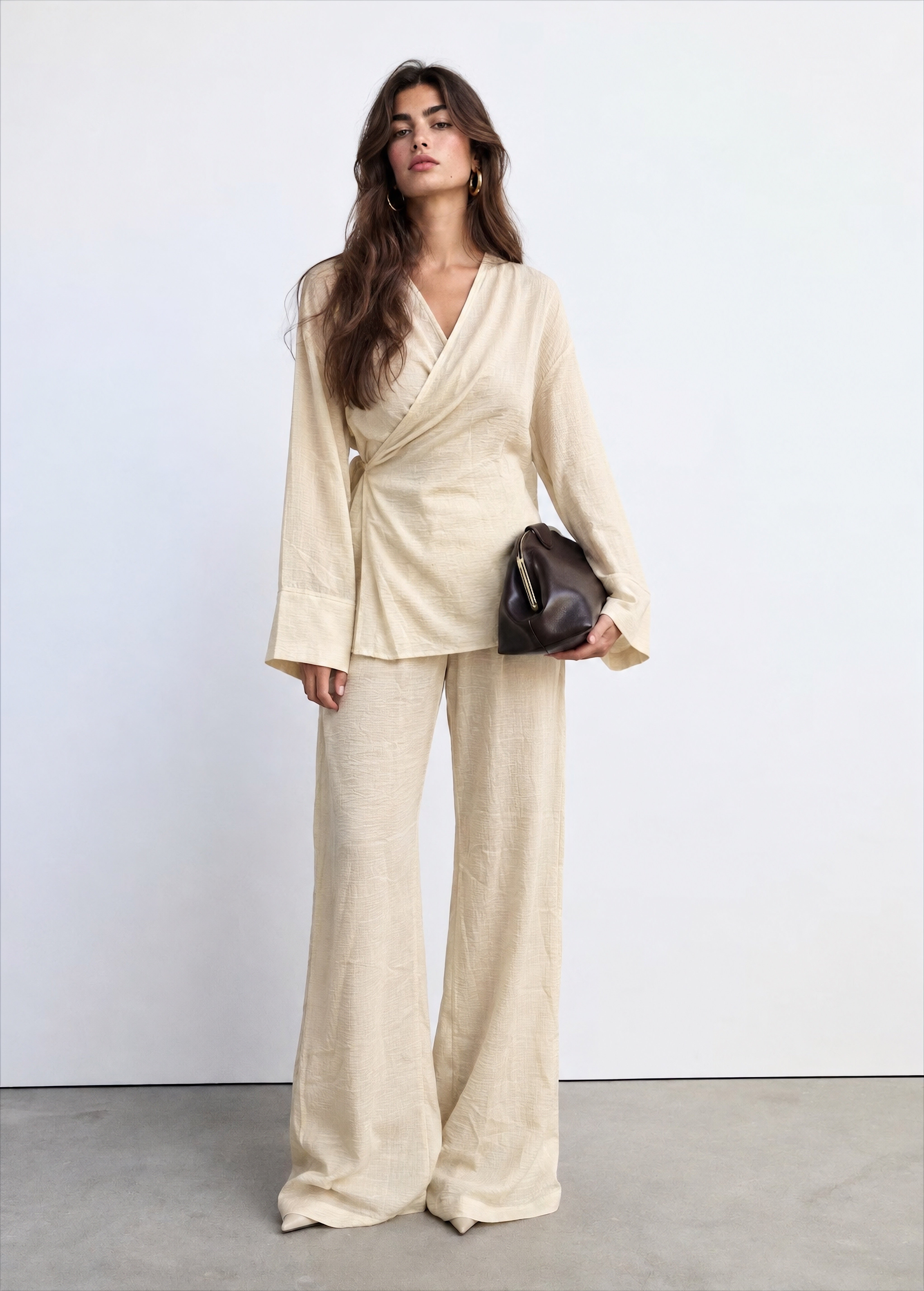 Women wrap around kimono