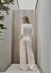 Women striped Lenin pants
