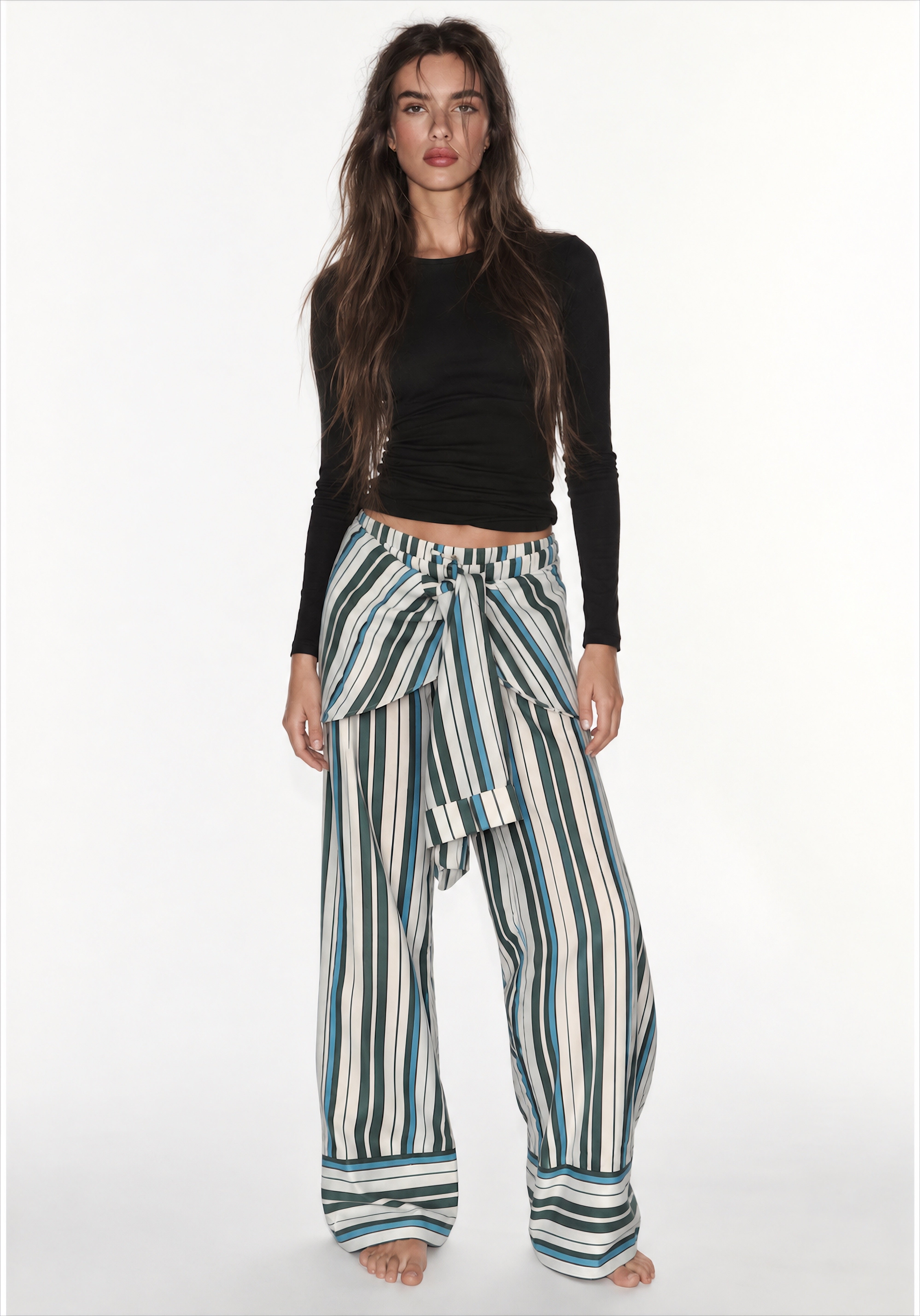 Women striped pants