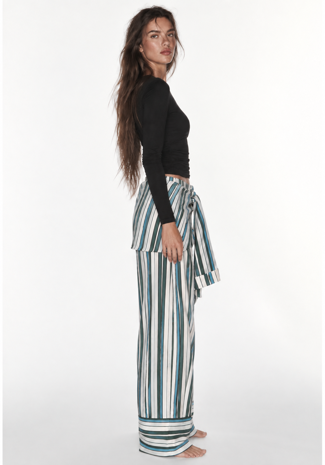 Women striped pants