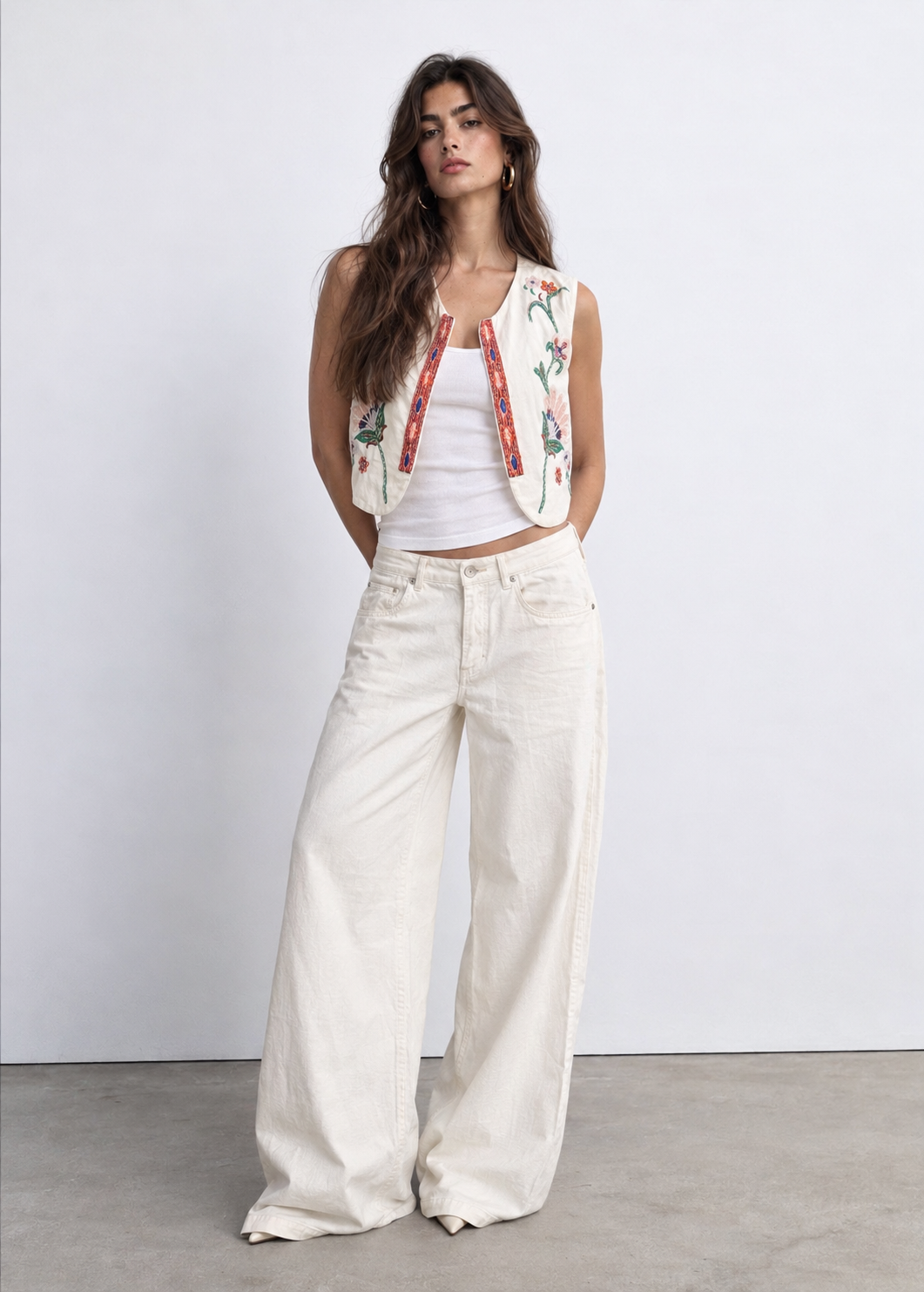 Women embellished vest