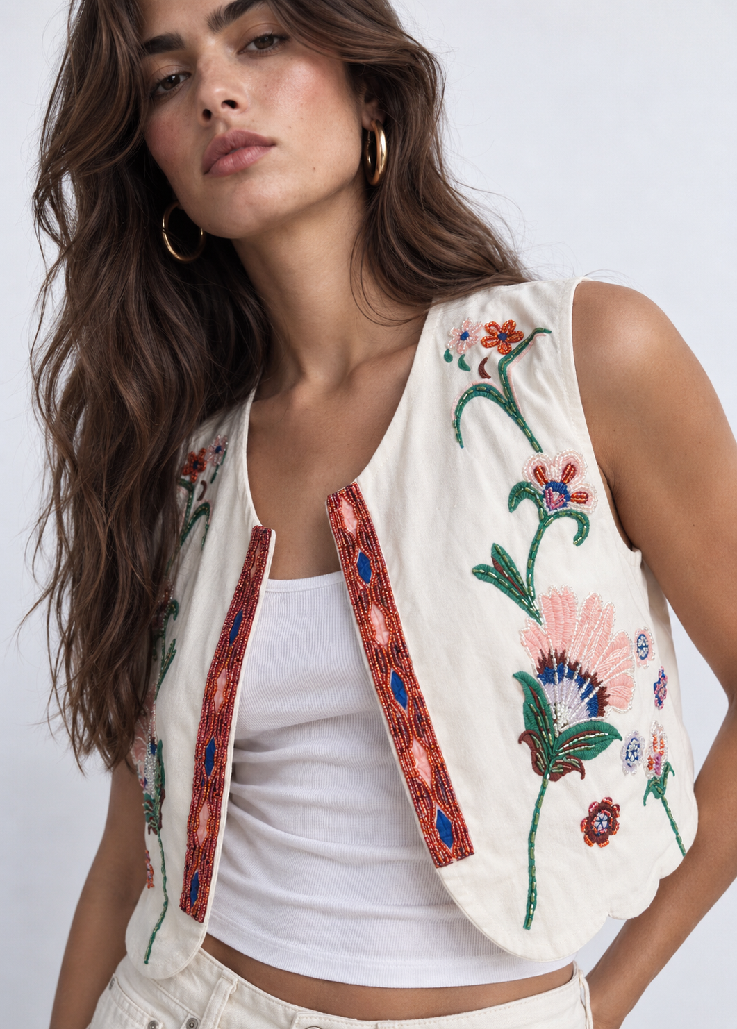 Women embellished vest