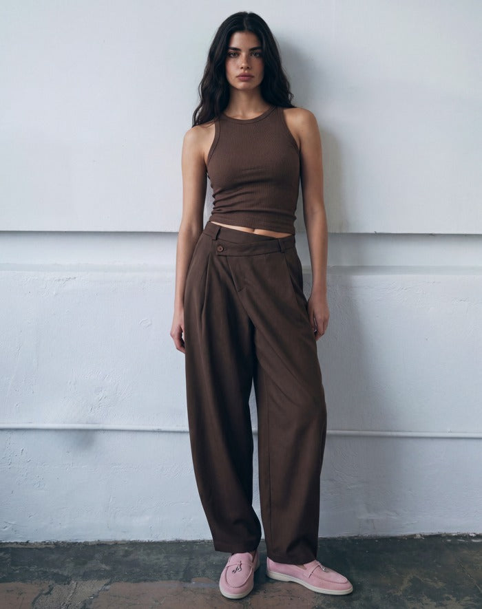 Women Sculpted Ribbed Tank Top