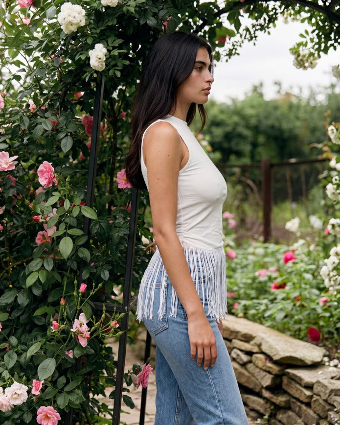 Women Fringed Top