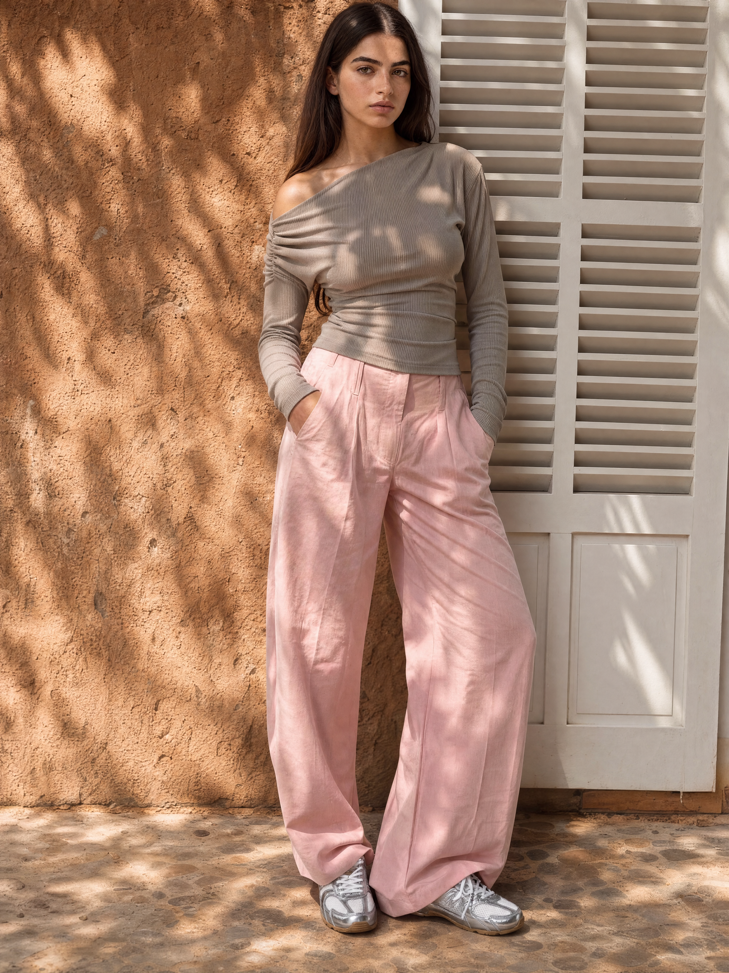 Women's Ruched Off-The-Shoulder Top