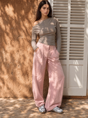 Women's Ruched Off-The-Shoulder Top