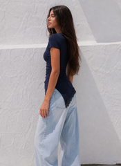 Women asymmetric top with