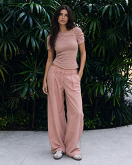 Women textured dropped