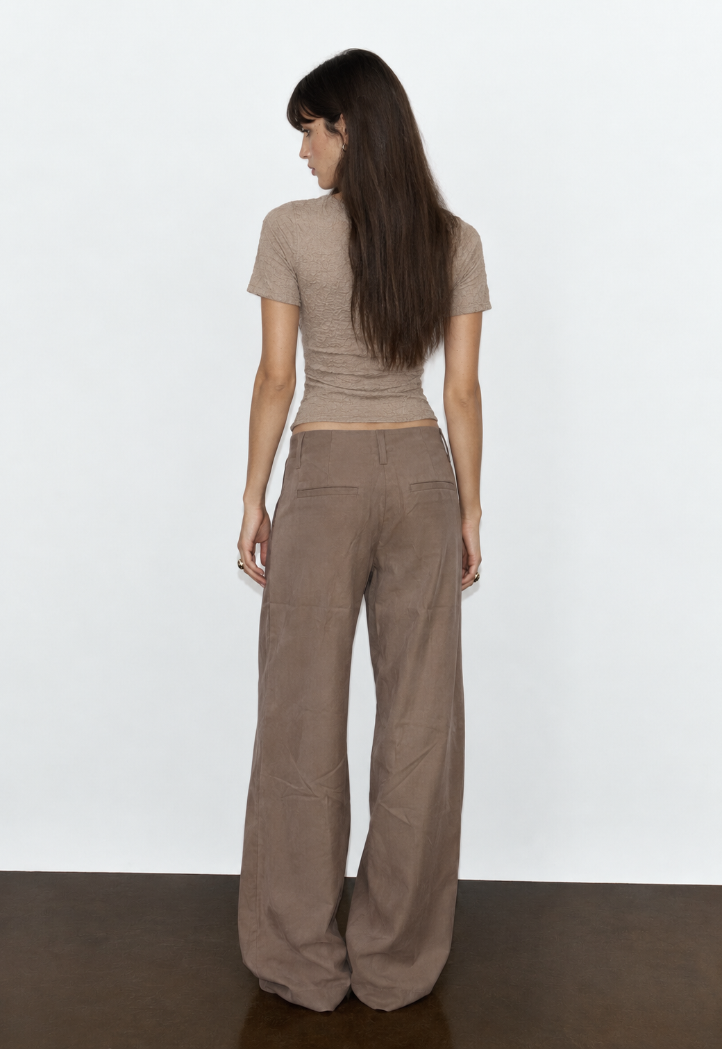 Women textured dropped