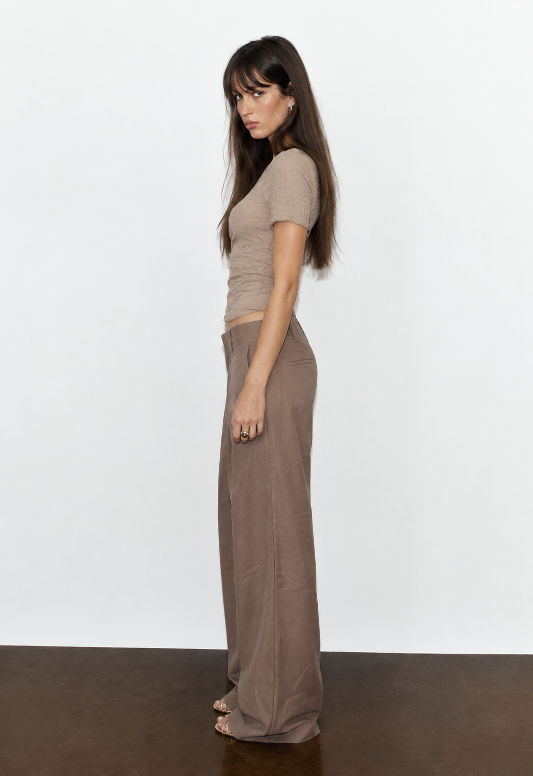 Women textured dropped