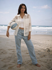 Women's Textured Beach Shirt