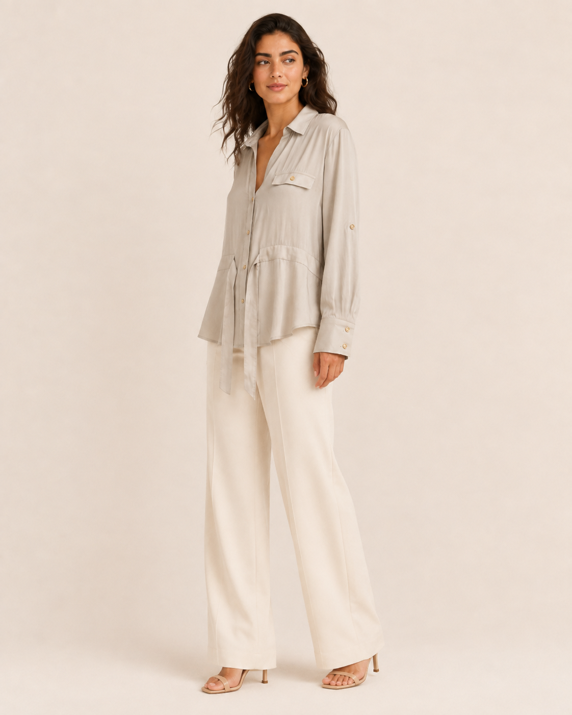 Women drawstring waist