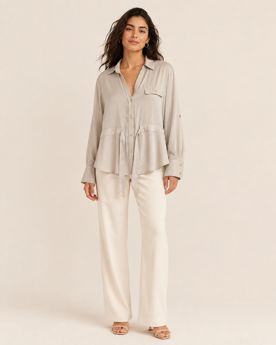 Women drawstring waist