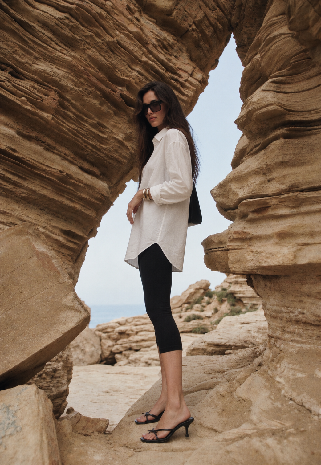 Women cotton oversize shirt