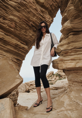 Women cotton oversize shirt