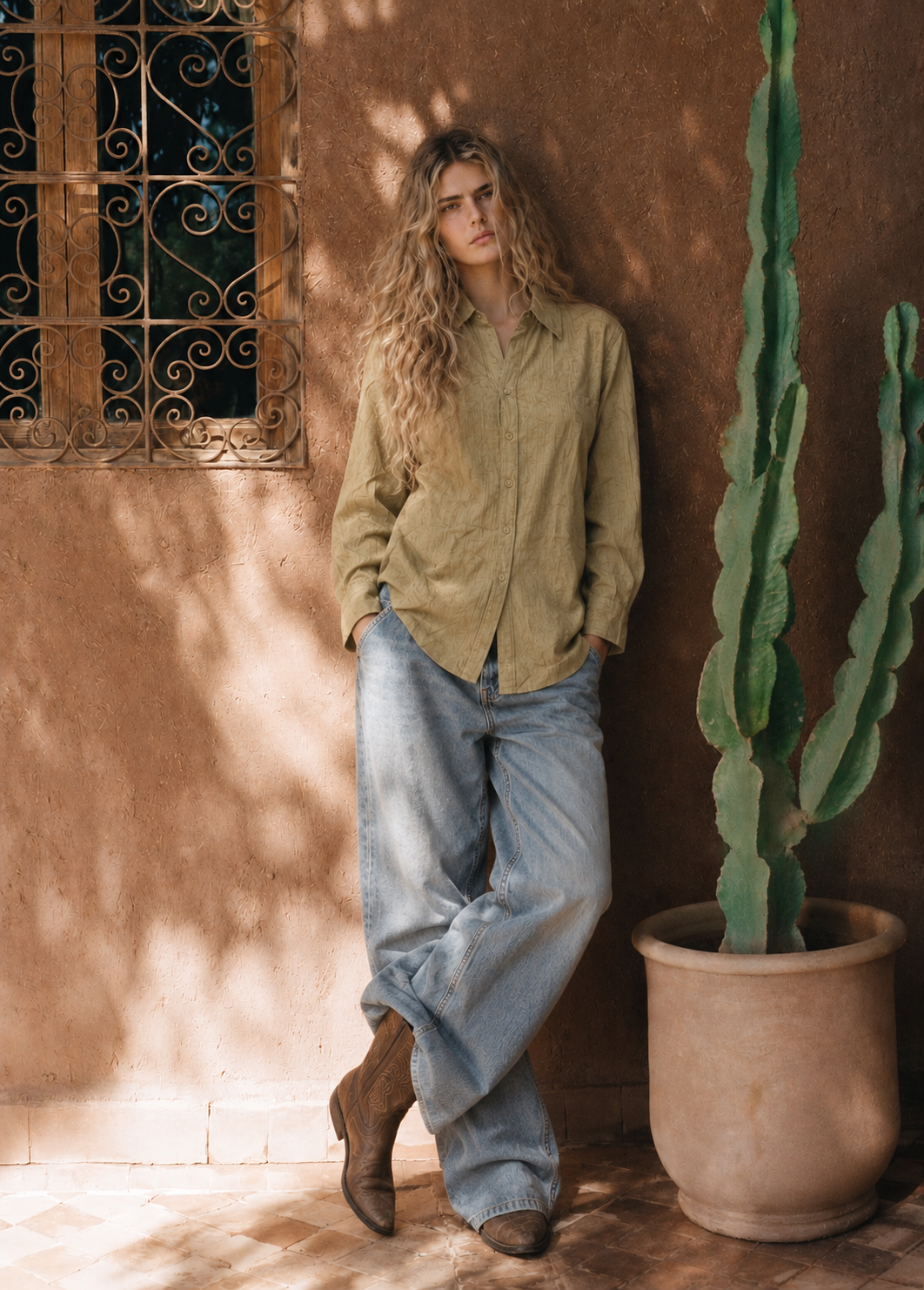 Women jacquard shirt