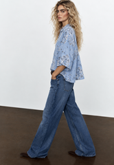 Women paisley print shirt