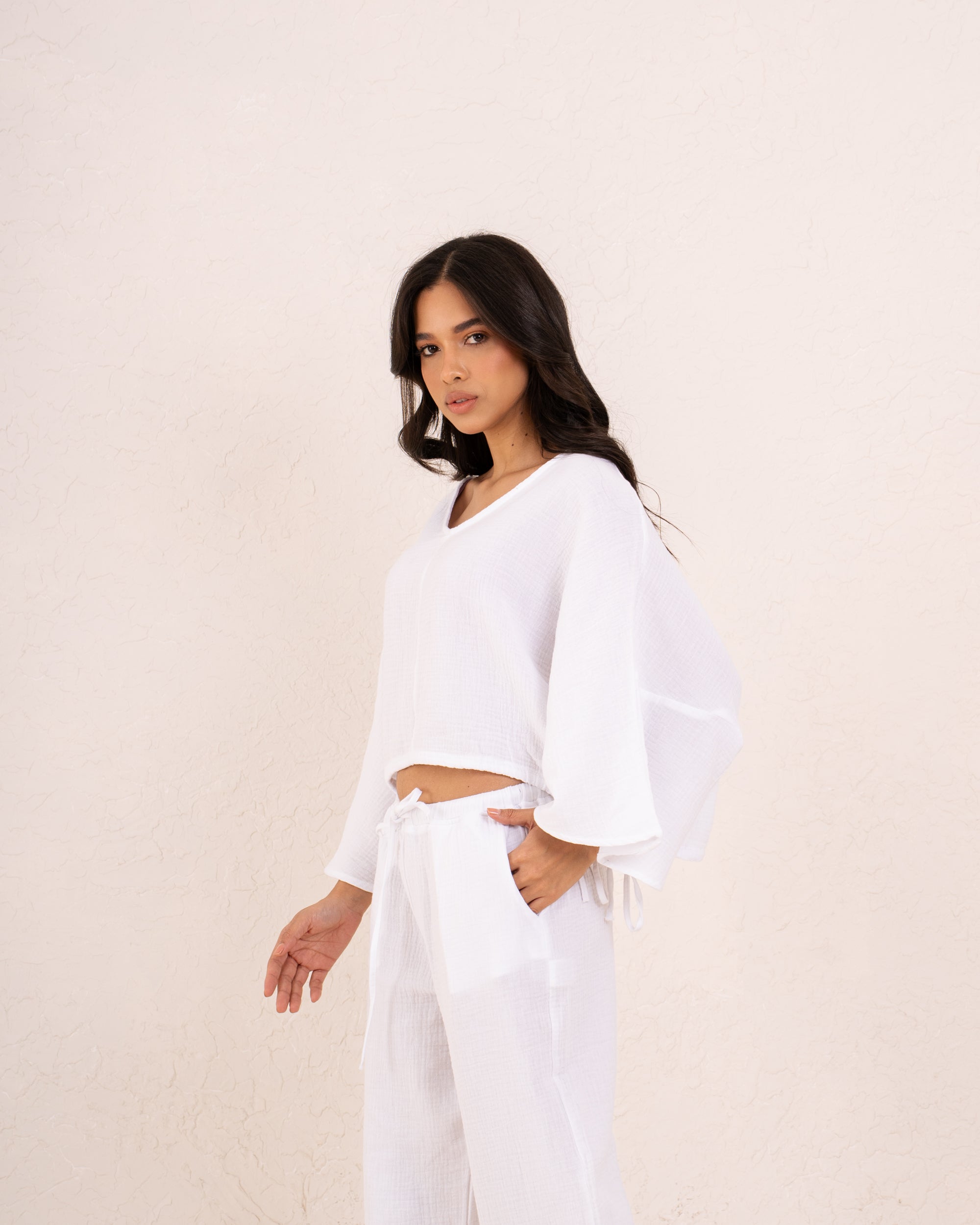 Women Flowy Cotton Top