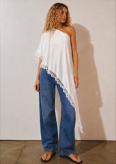 Women silk one shoulder