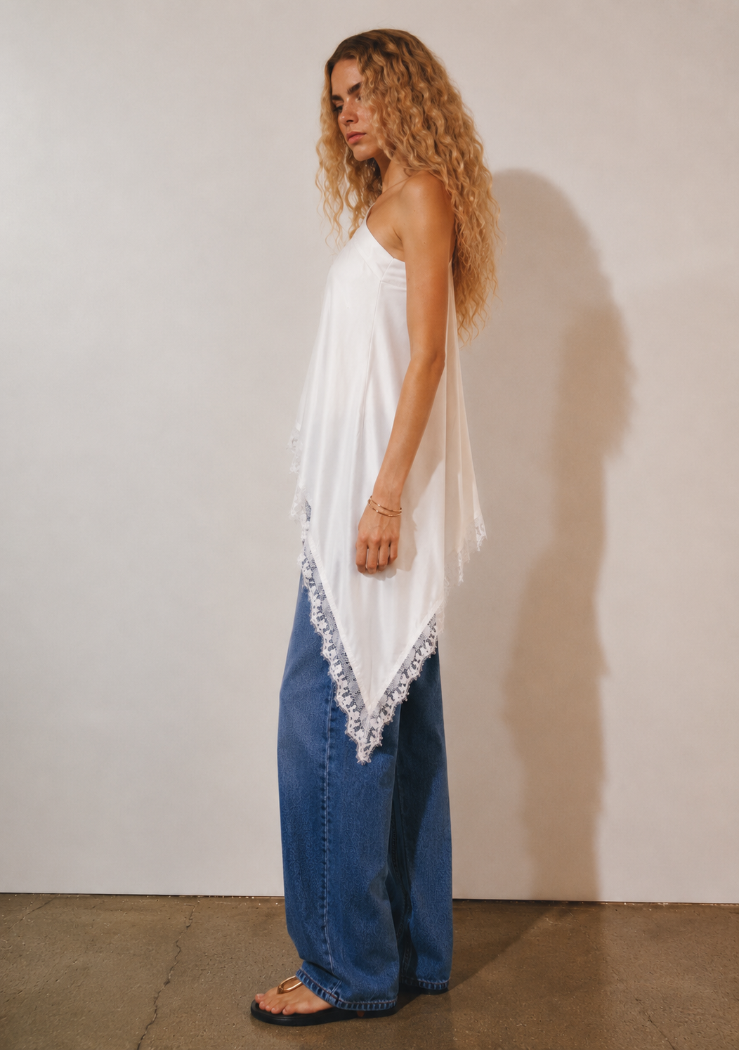 Women silk one shoulder