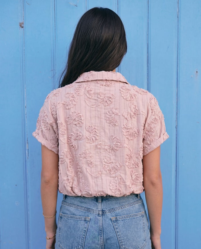 Women puff textured blouse