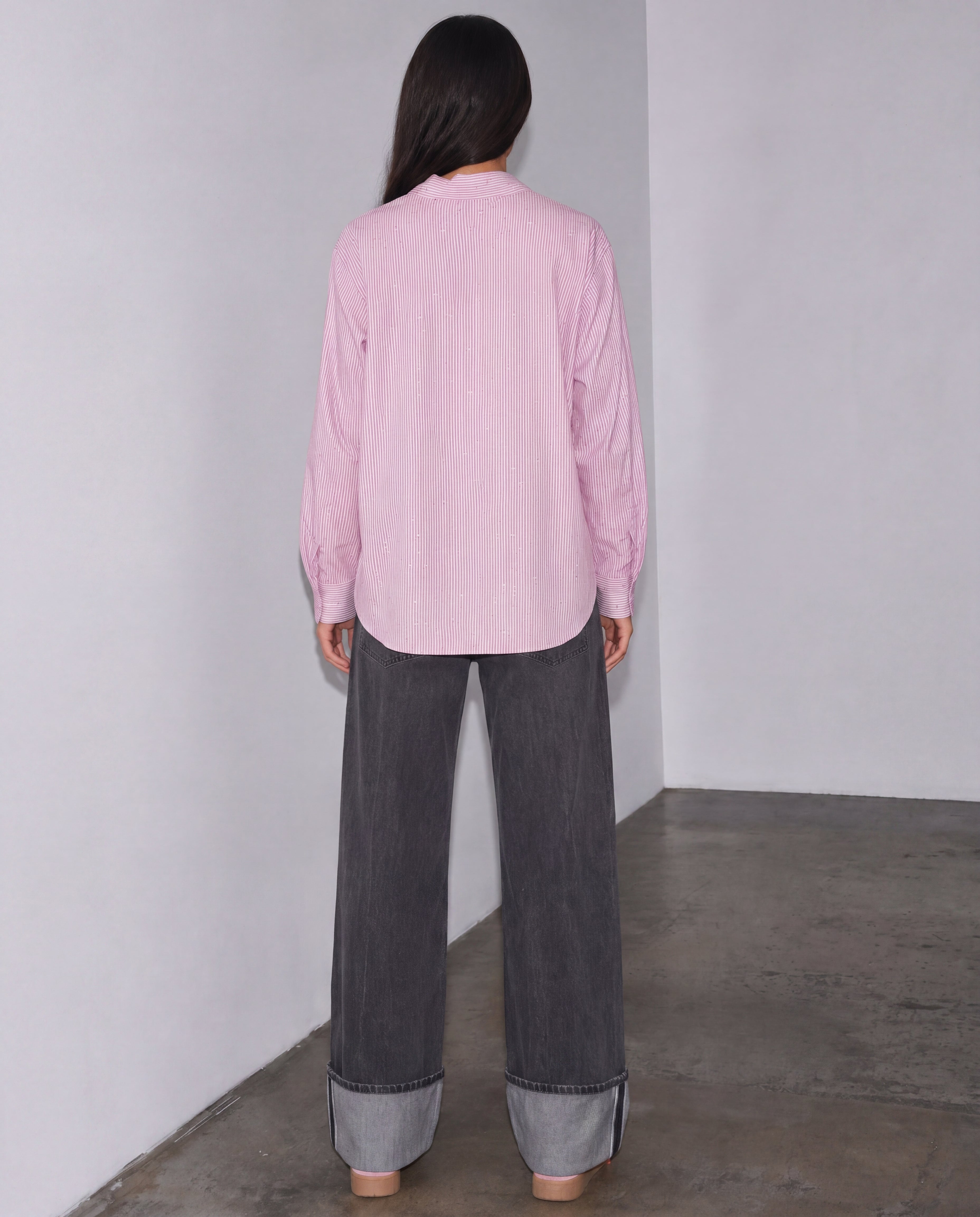 WOMAN Shimmering Button-Down Shirt