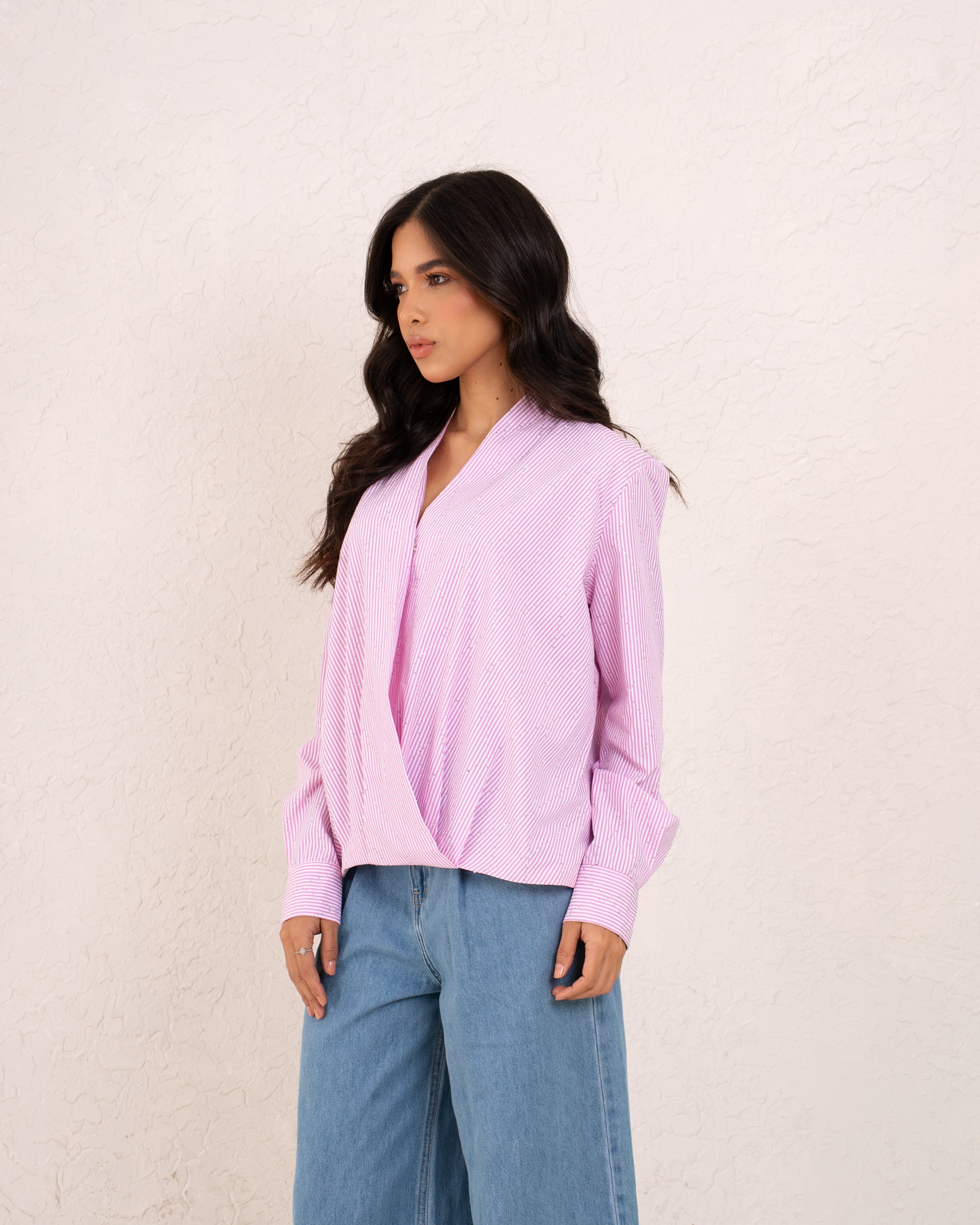 WOMAN Shimmering Button-Down Shirt