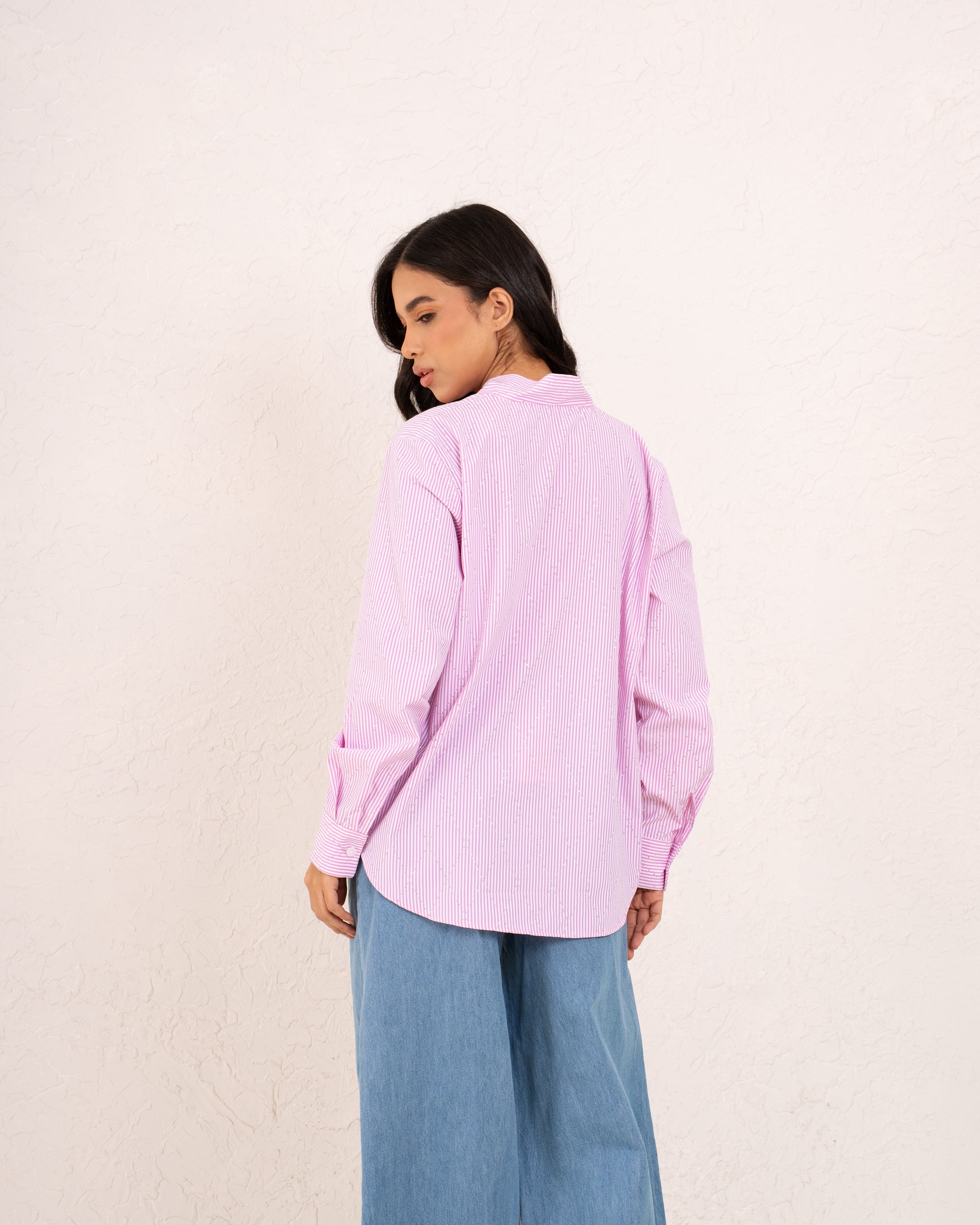 WOMAN Shimmering Button-Down Shirt