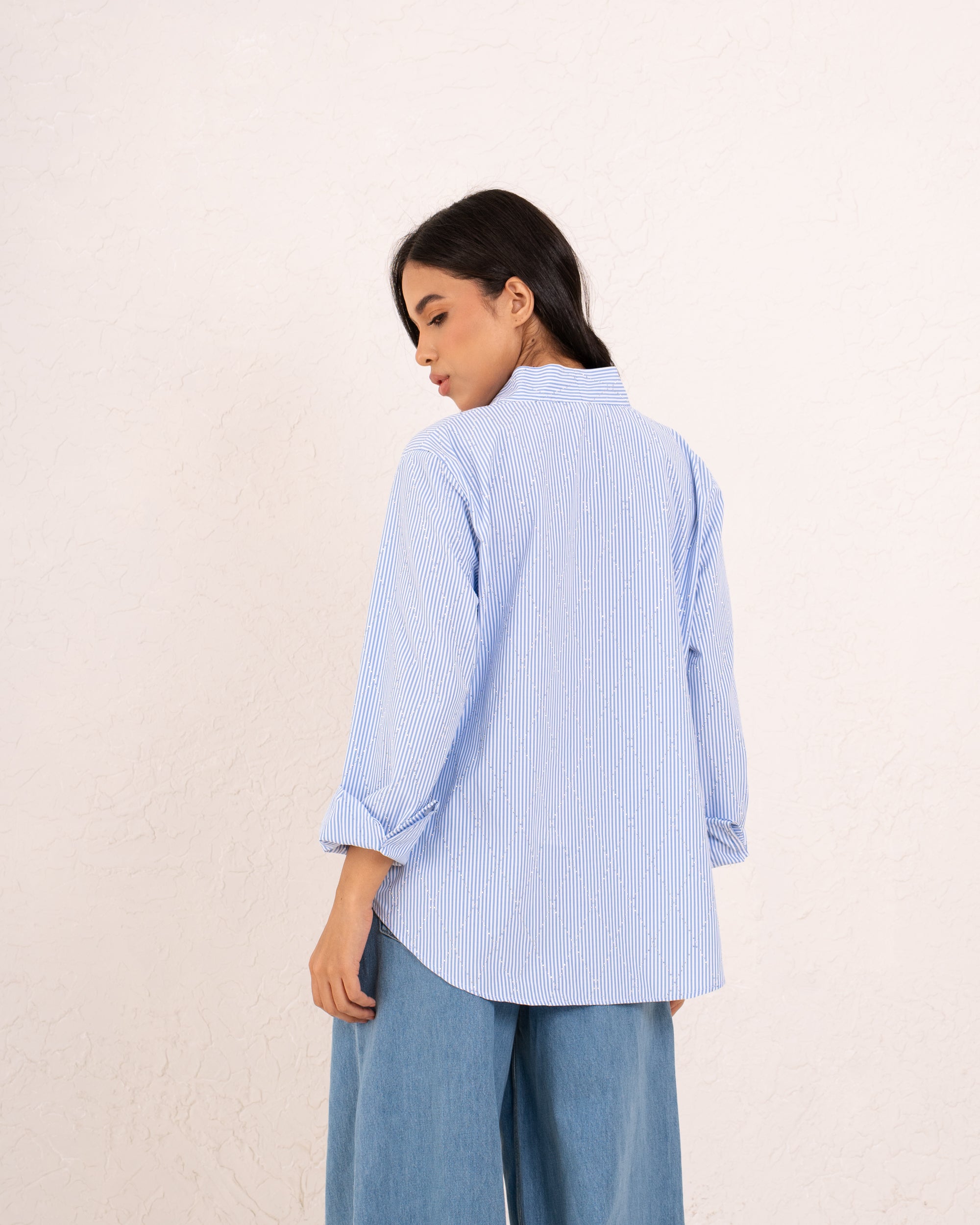 WOMAN Shimmering Button-Down Shirt