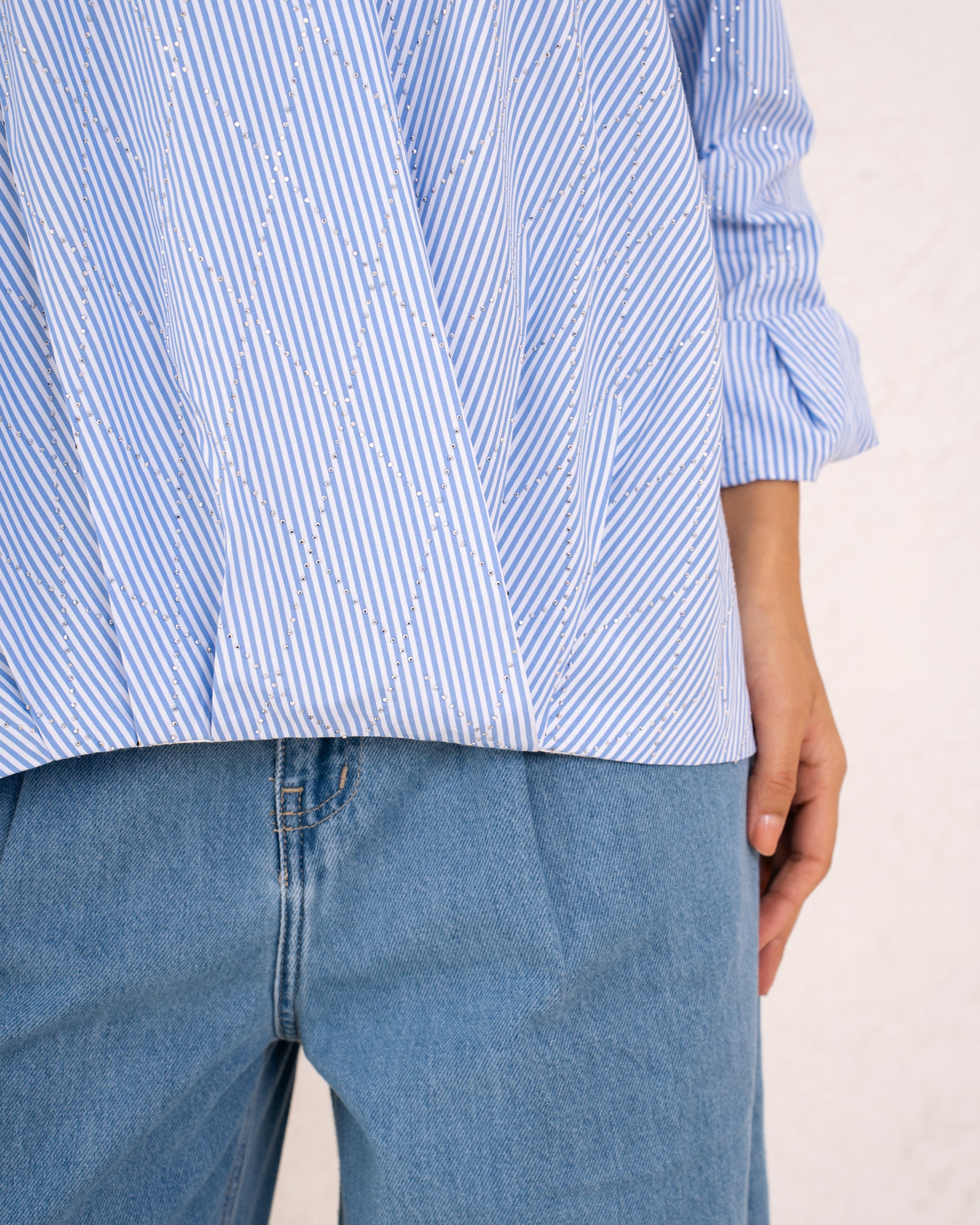 WOMAN Shimmering Button-Down Shirt