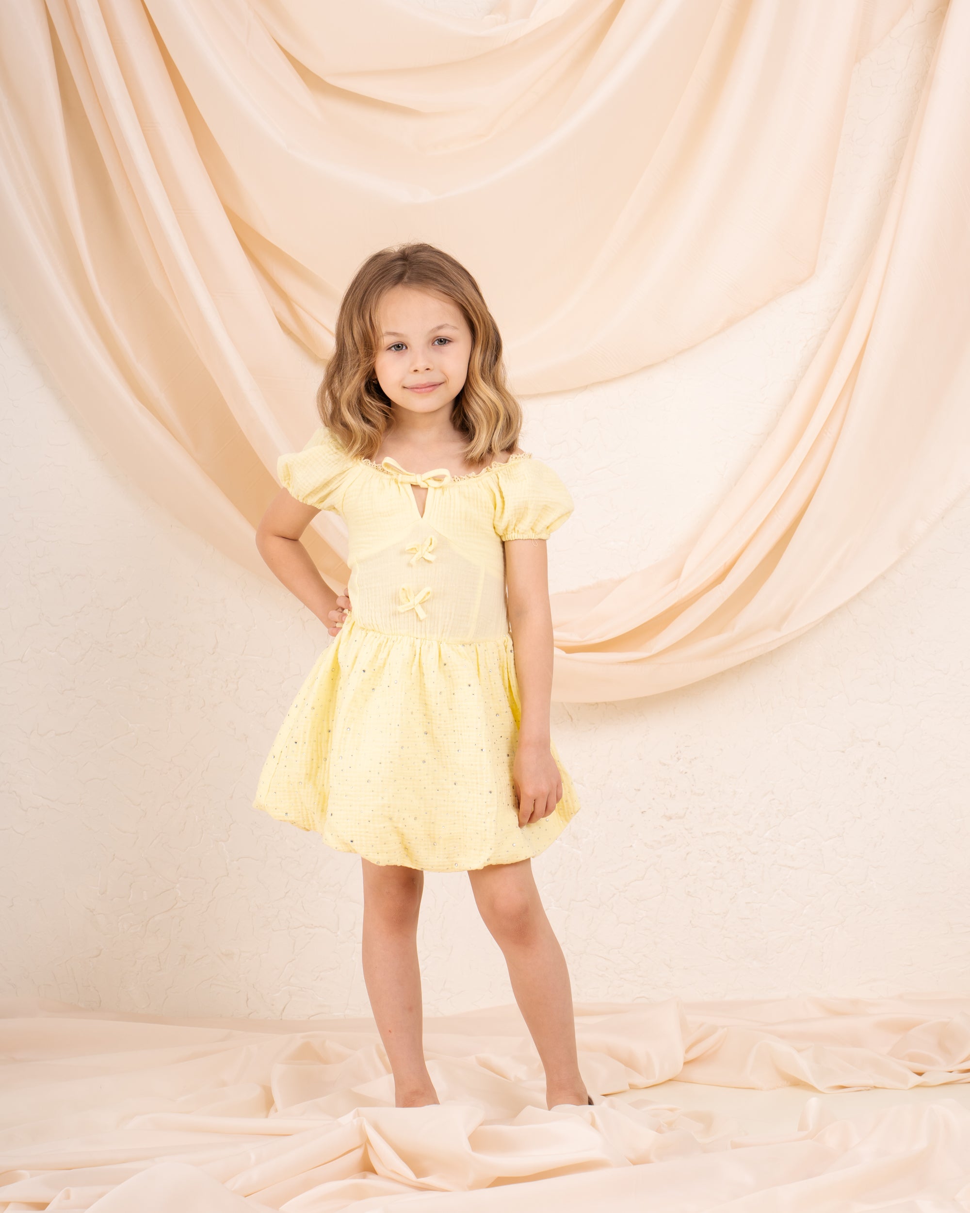 Girl puff ball corset dress