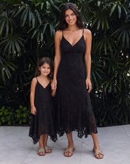 Girl high low lace dress